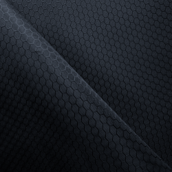 Ткань Оксфорд 300D PU Рип-Стоп СОТЫ, цвет Черный (на отрез)  в Ярославле