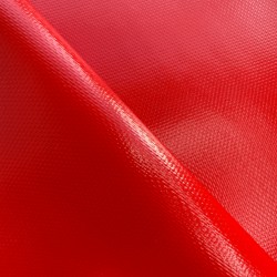 Тентовый материал ПВХ 600 гр/м2 плотная, Красный (Ширина 150см), на отрез  в Ярославле, 600 г/м2, 1189 руб