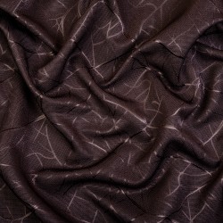 Ткань Блэкаут для штор &quot;Ледовое тиснение цвет Темно-Коричневый&quot; (на отрез)  в Ярославле