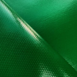 Ткань ПВХ 600 гр/м2 плотная, Зелёный (Ширина 150см), на отрез  в Ярославле