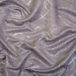 Ткань Блэкаут для штор светозатемняющая 75% &quot;Ледовое тиснение цвет Серый&quot; (на отрез)  в Ярославле