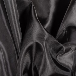 Ткань подкладочная Таффета 190Т, цвет Черный (на отрез)  в Ярославле