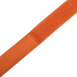 Контактная лента 25мм цвет Оранжевый (велькро-липучка, на отрез)  в Ярославле