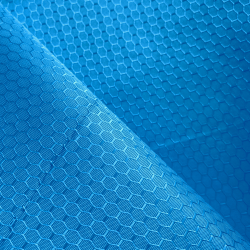 Ткань Оксфорд 300D PU Рип-Стоп СОТЫ, цвет Голубой (на отрез)  в Ярославле