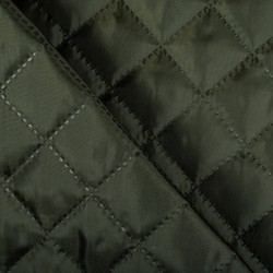 Стеганая подкладочная ткань с синтепоном (100гр/м2), цвет Хаки (на отрез)  в Ярославле
