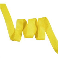 Окантовочная лента-бейка, цвет Жёлтый 22мм (на отрез)  в Ярославле
